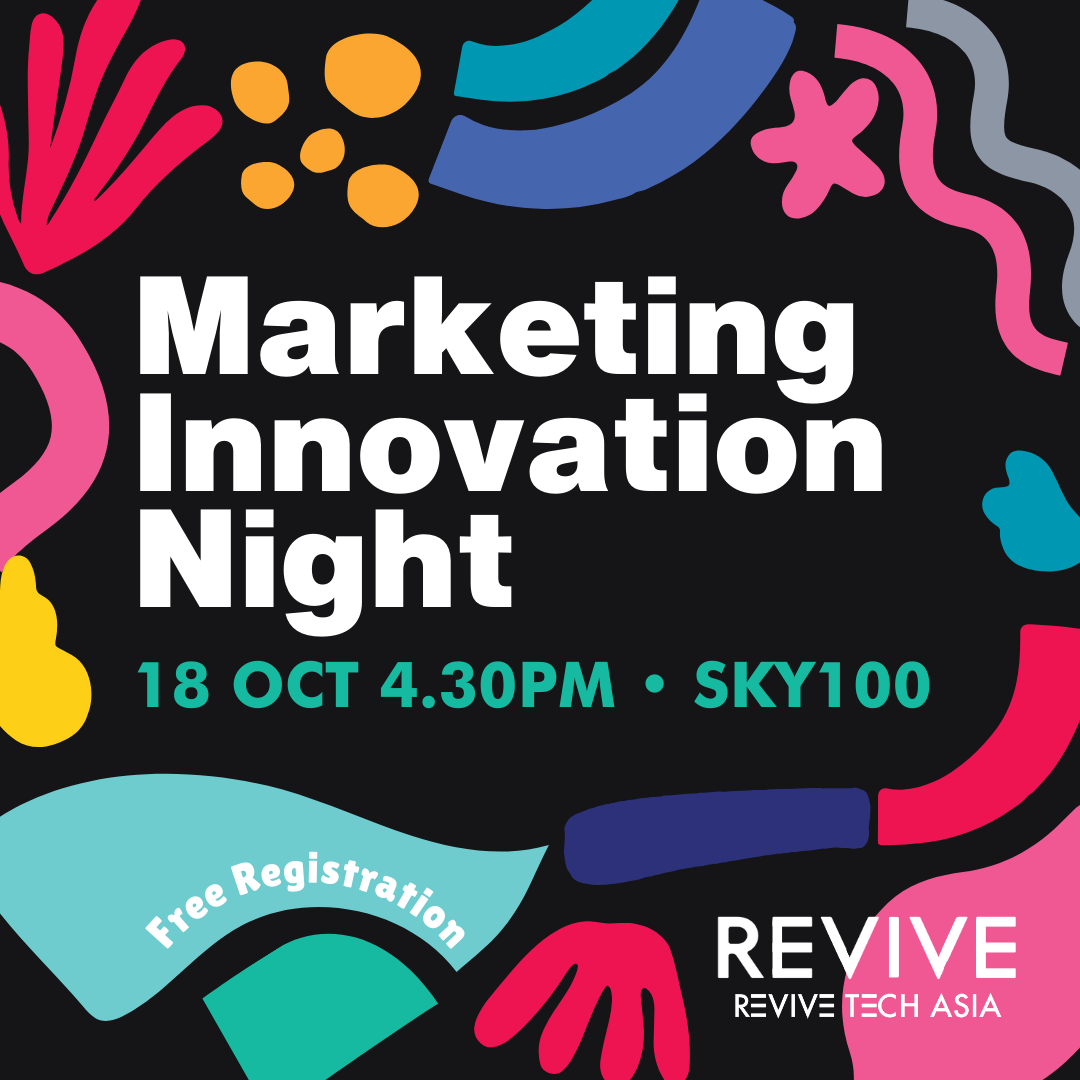 Revive Tech Asia 2023 Business Innovation Show Sky 100 Oct 18-19 Marketing Innovation Night Customer Experience 